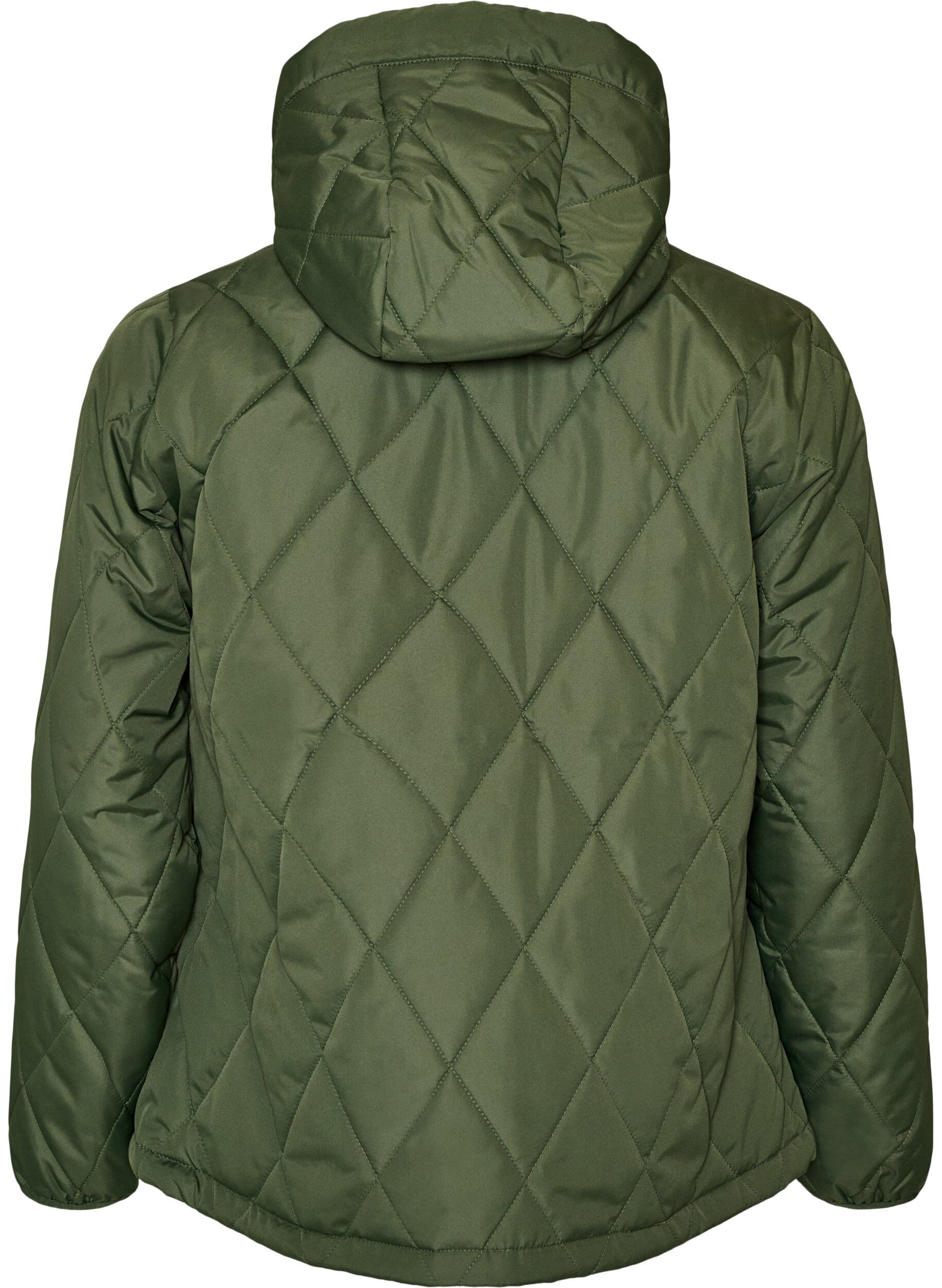 ZizziVeste l&eacute;g&egrave;rement matelass&eacute;e en losange, Vert, Packshot image number 1