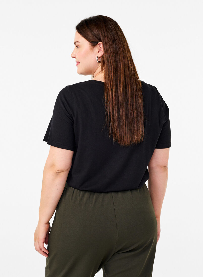 FLASH – T-shirt avec motif, Noir, Model image number 2