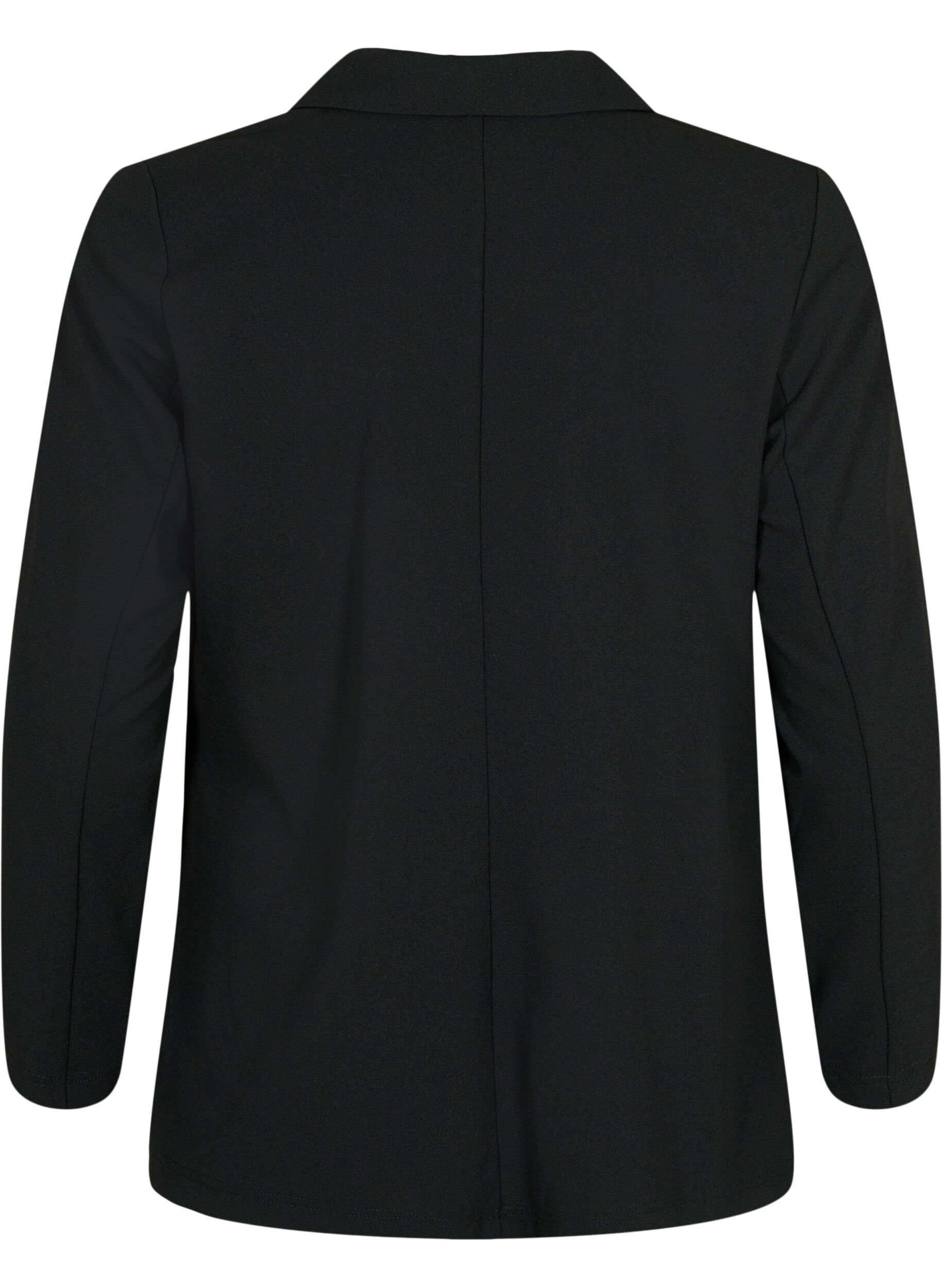 Zizzi Blazer &agrave; poches, Black, Packshot image number 1