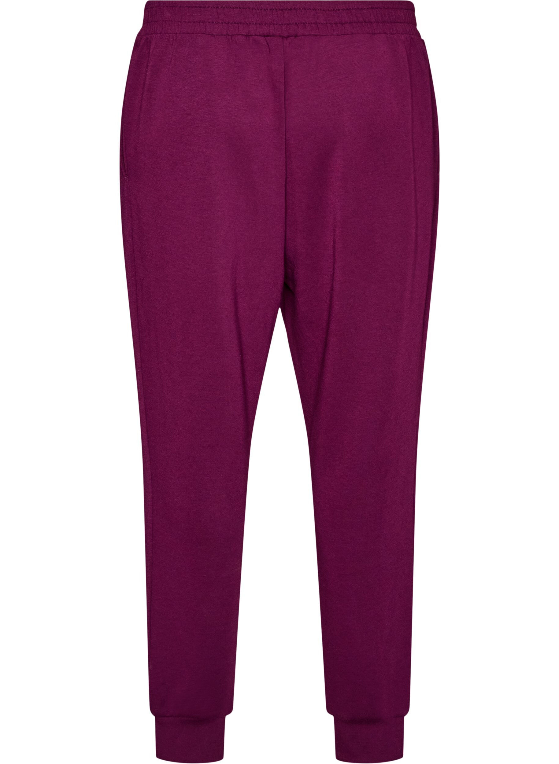 ZizziPantalon en jersey taille haute avec poches, Violet, Packshot image number 1