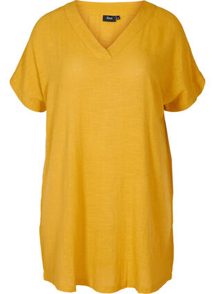 Tunique en coton, Golden Yellow, Packshot image number 0