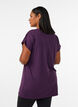 T-shirt long de sport, Violet, Model image number 2