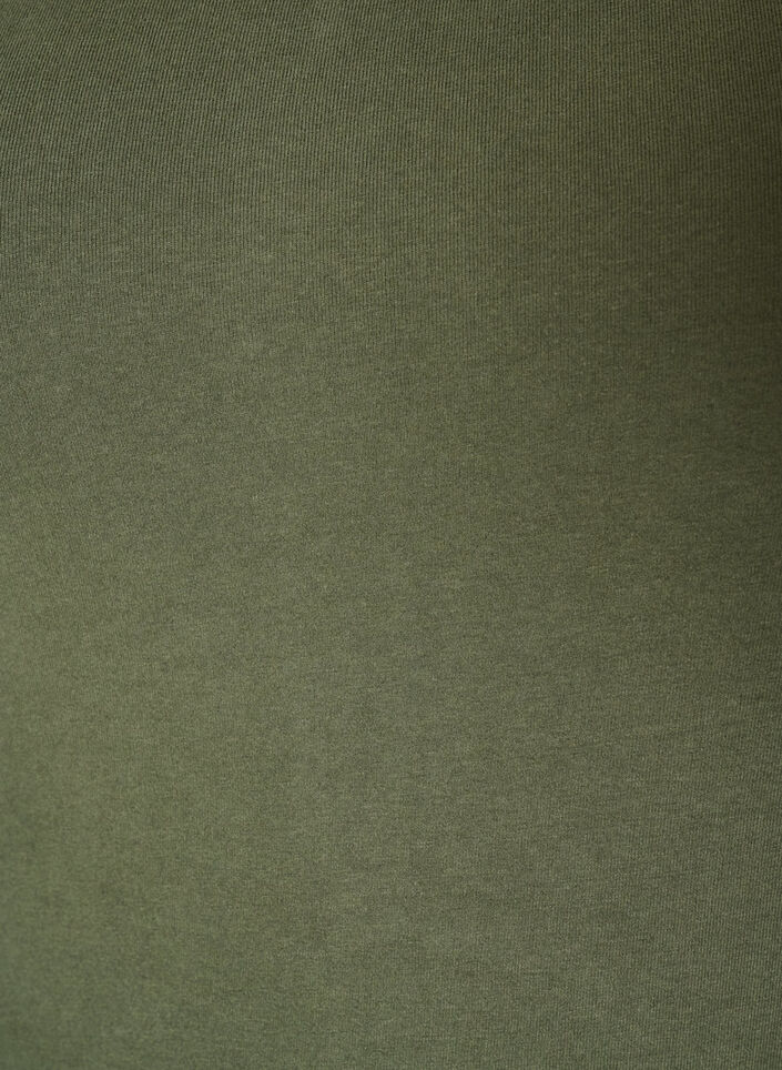 Top basic uni en coton, Vert, Packshot image number 2