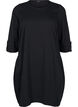 Robe en coton avec coupe ballon, Noir, Packshot image number 0
