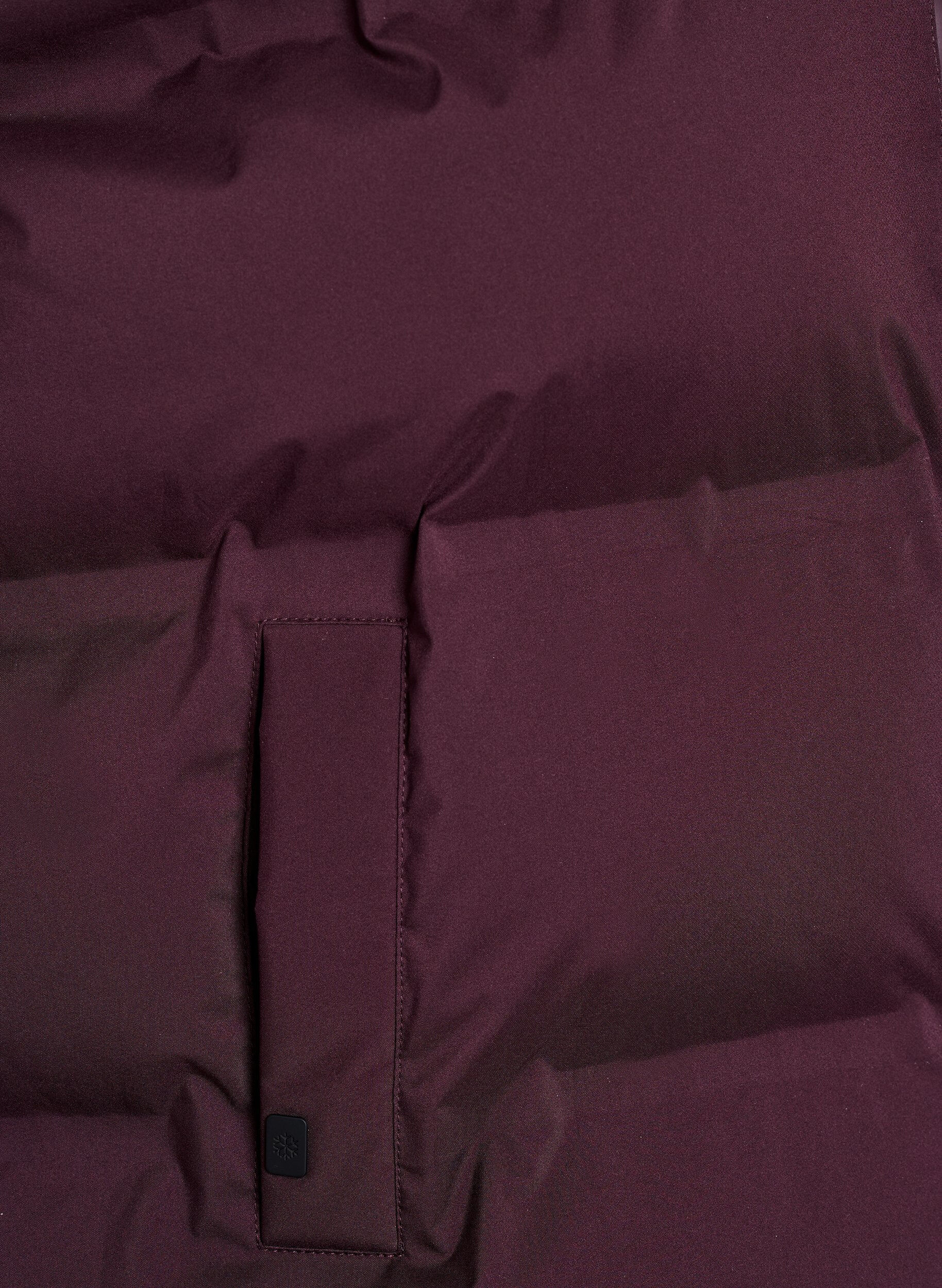 ZizziDoudoune sans manches courte avec col montant, Bordeaux fonc&eacute;, Packshot image number 3