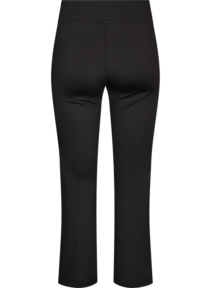 Legging d'entra&icirc;nement bootcut avec taille haute, Noir, Packshot image number 1