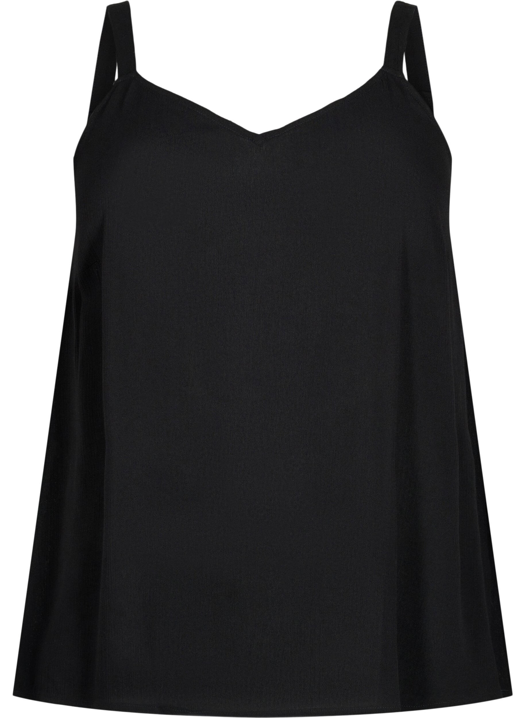 Zizzi Top sans manches en viscose, Black, Packshot image number 0