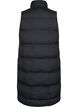 Gilet long avec poches et fermeture &eacute;clair &agrave; double sens, Noir, Packshot image number 1