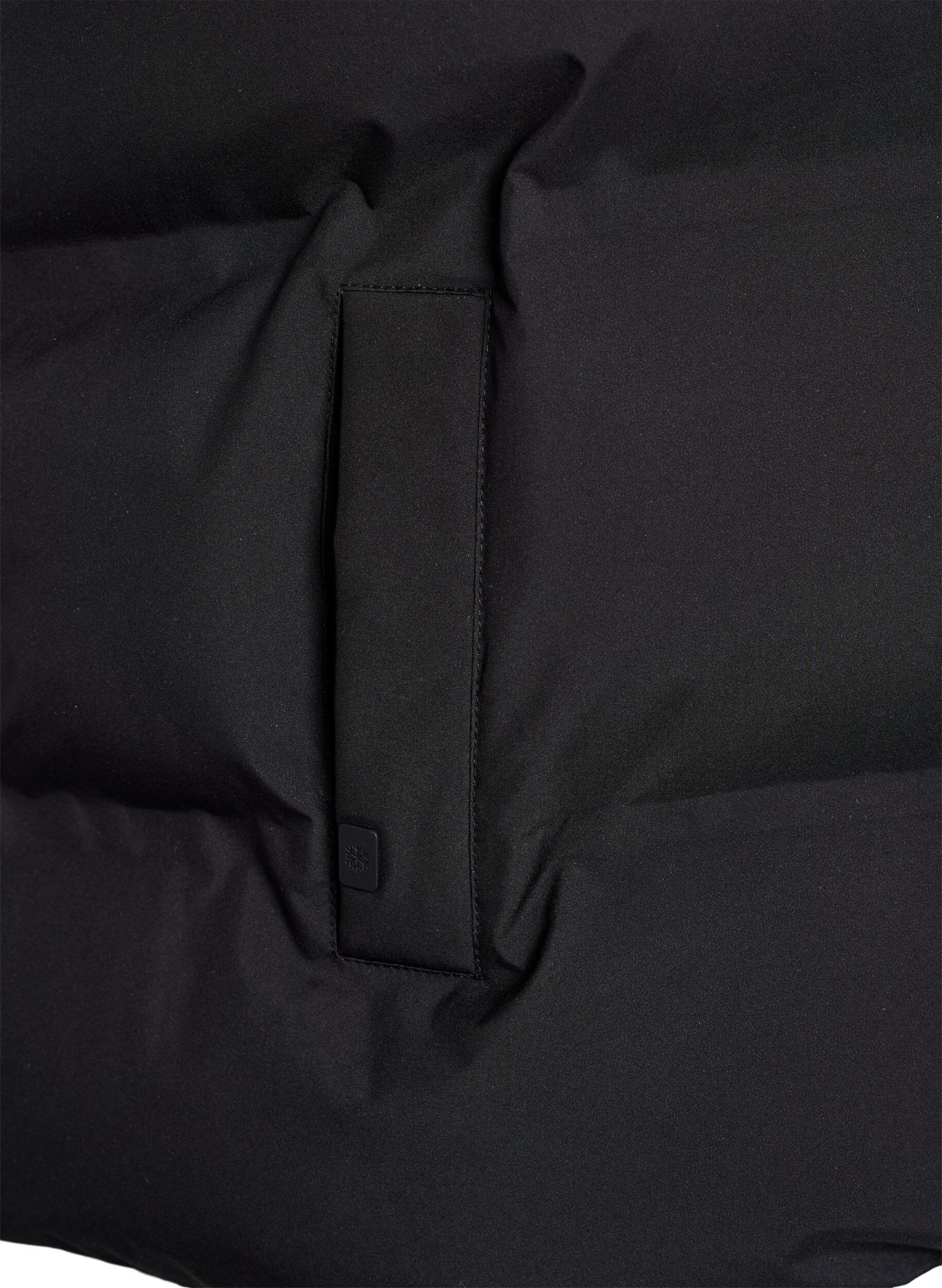 Zizzi Doudoune sans manches courte avec col montant, Noir, Packshot image number 3