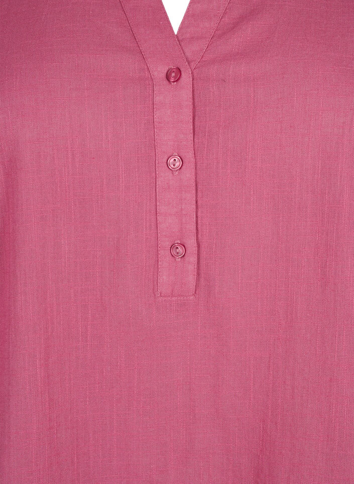 Chemisier en coton à col en V, Malaga, Packshot image number 2