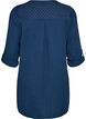 Tunique en mousseline de coton avec broderie anglaise, Bleu, Packshot image number 1