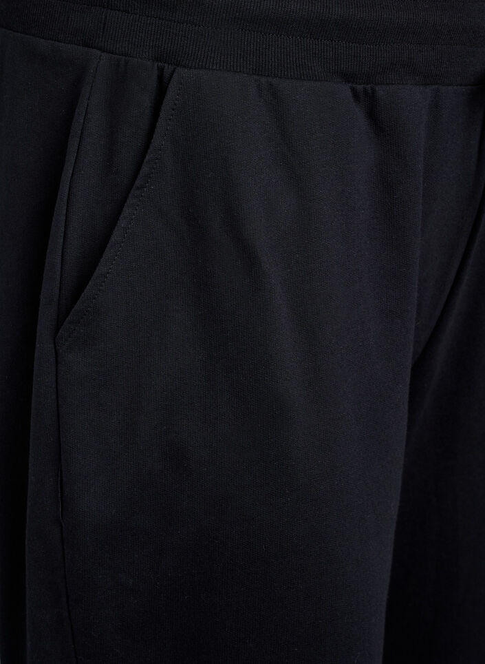 Pantalon de survêtement ample avec poches, Noir, Packshot image number 2