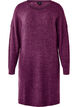 Robe à manches longues en tricot côtelé, Potent Purple Mel., Packshot image number 0