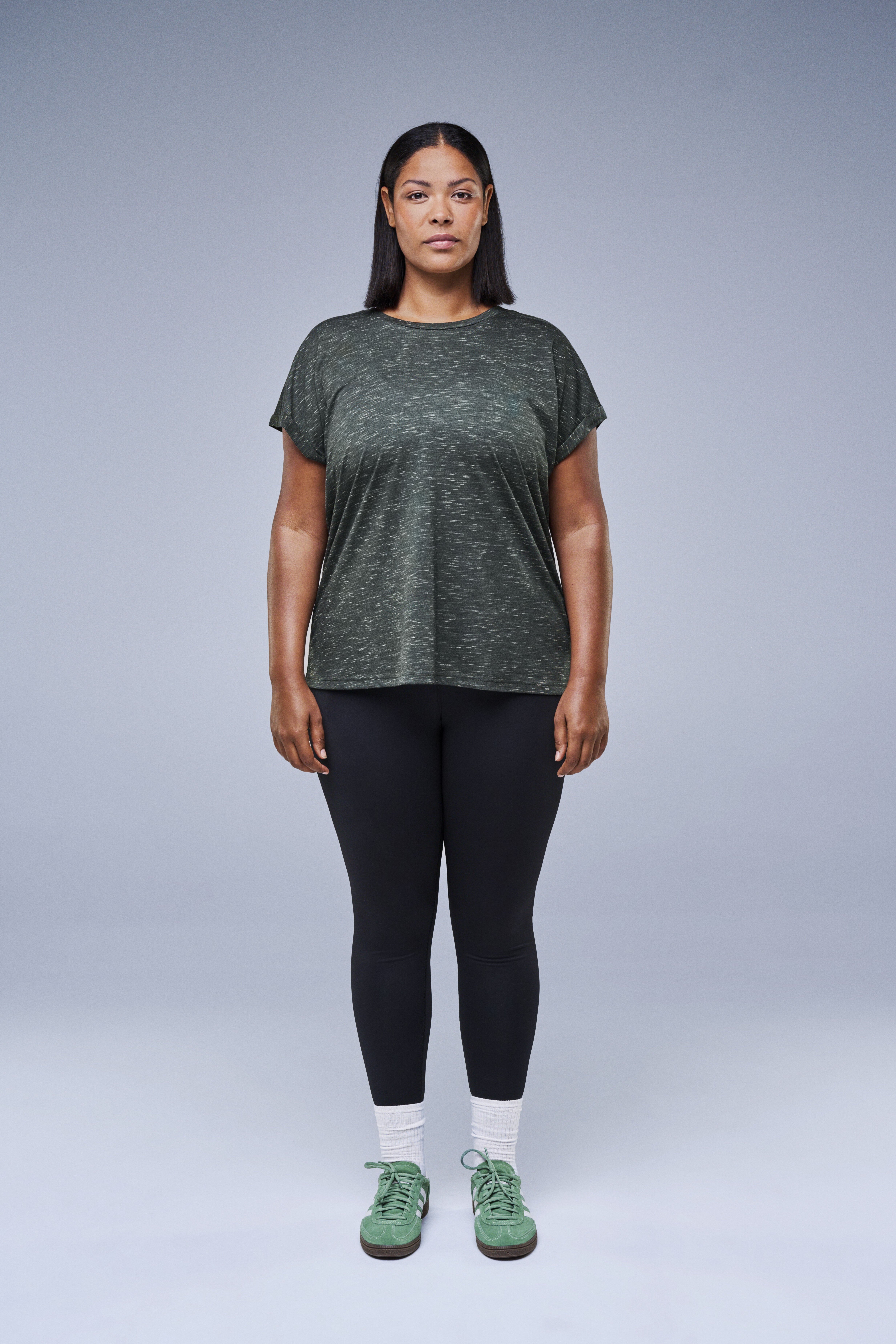 T-shirt d'entra&icirc;nement vert, , Model