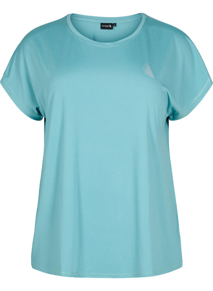 T-shirt de sport uni, Vert, Packshot image number 0