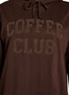 Sweat &agrave; capuche avec une inscription en bouclette, Marron, Packshot image number 2