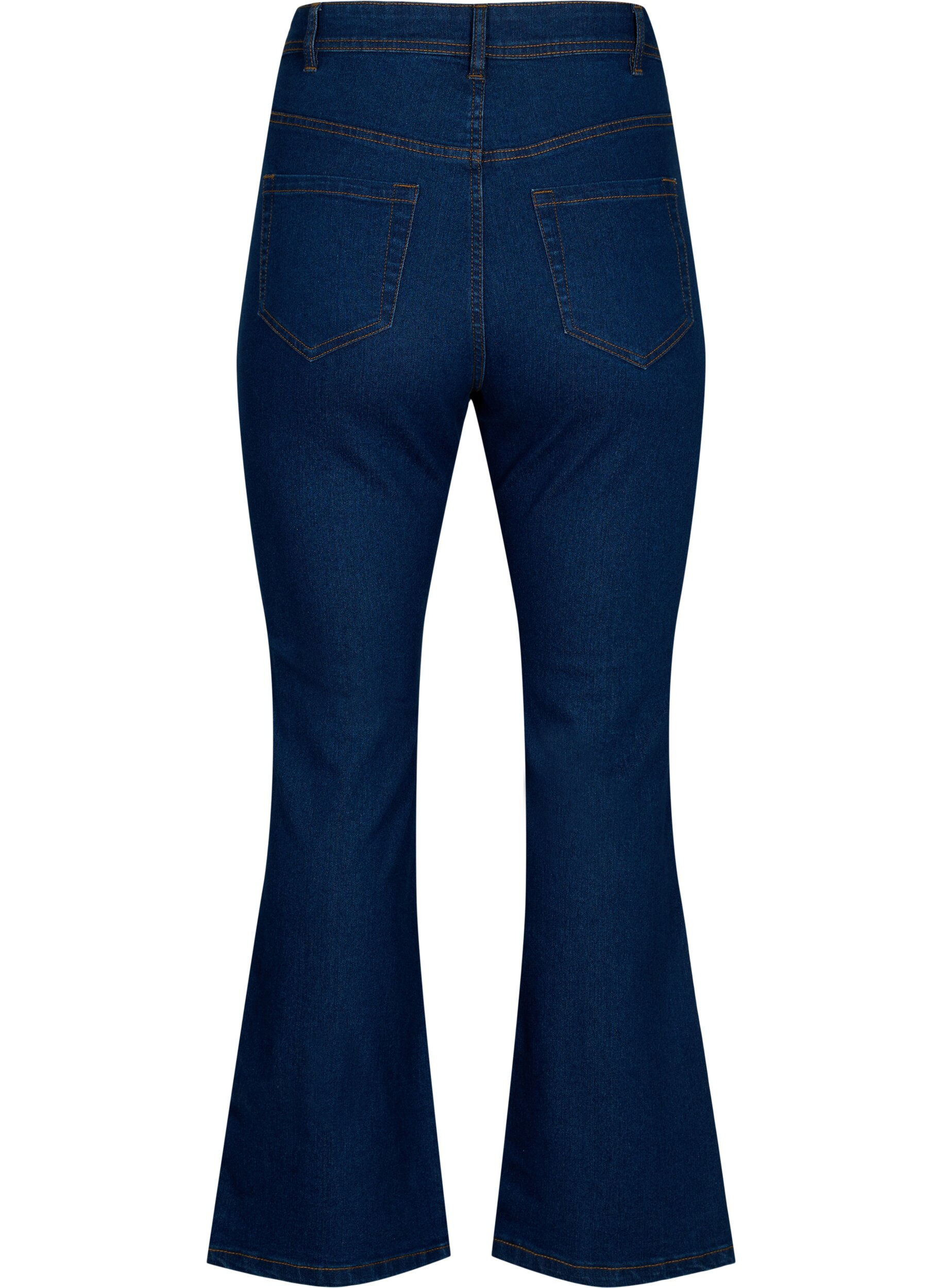 Zizzi FLASH - Jean taille haute avec coupe bootcut, Bleu, Packshot image number 1