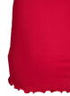 Haut avec bordure en dentelle, Rouge, Packshot image number 3