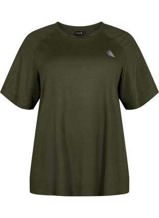 T-shirt d'entraînement à manches courtes et col ras du cou, Forest Night, Packshot image number 0