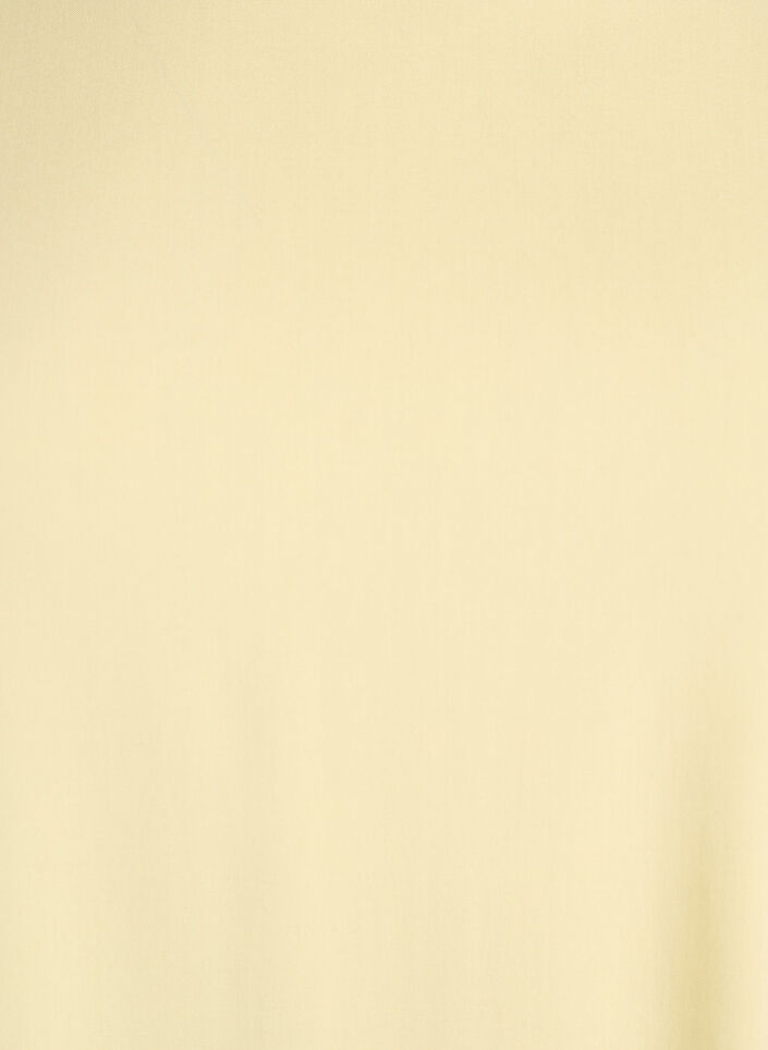 Chemisier tiss&eacute; &agrave; manches courtes et col rond, Jaune clair, Packshot image number 2