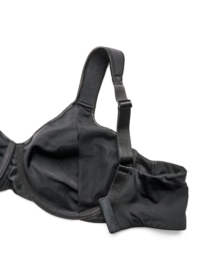Soutien-gorge minimiseur avec bretelles rembourr&eacute;es, Noir, Packshot