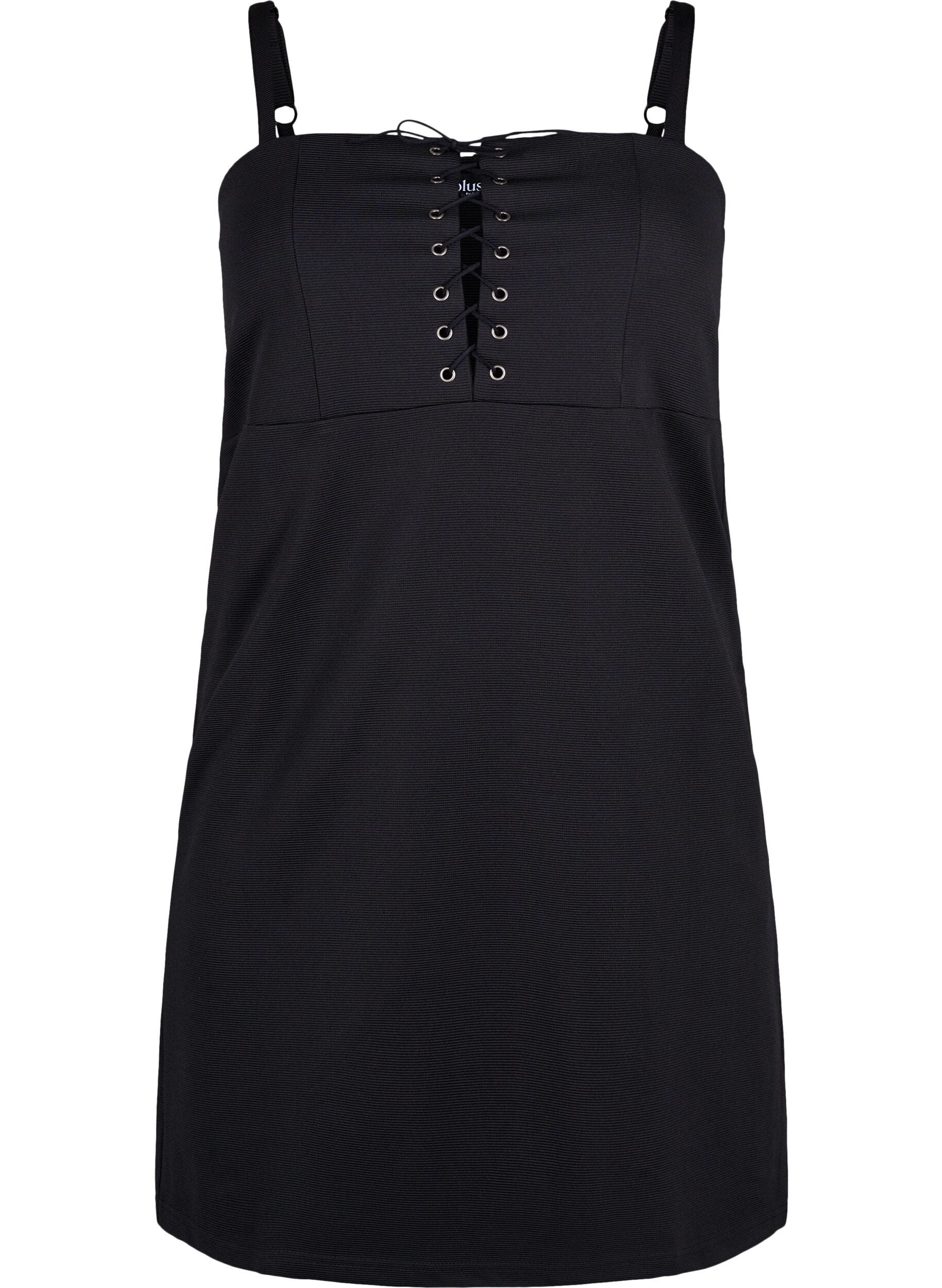 Zizzi Robe bodycon avec d&eacute;tail neige, Black, Packshot image number 0