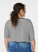 T-shirt en TENCEL&trade; Lyocell &agrave; rayures, Blanc, Model image number 2