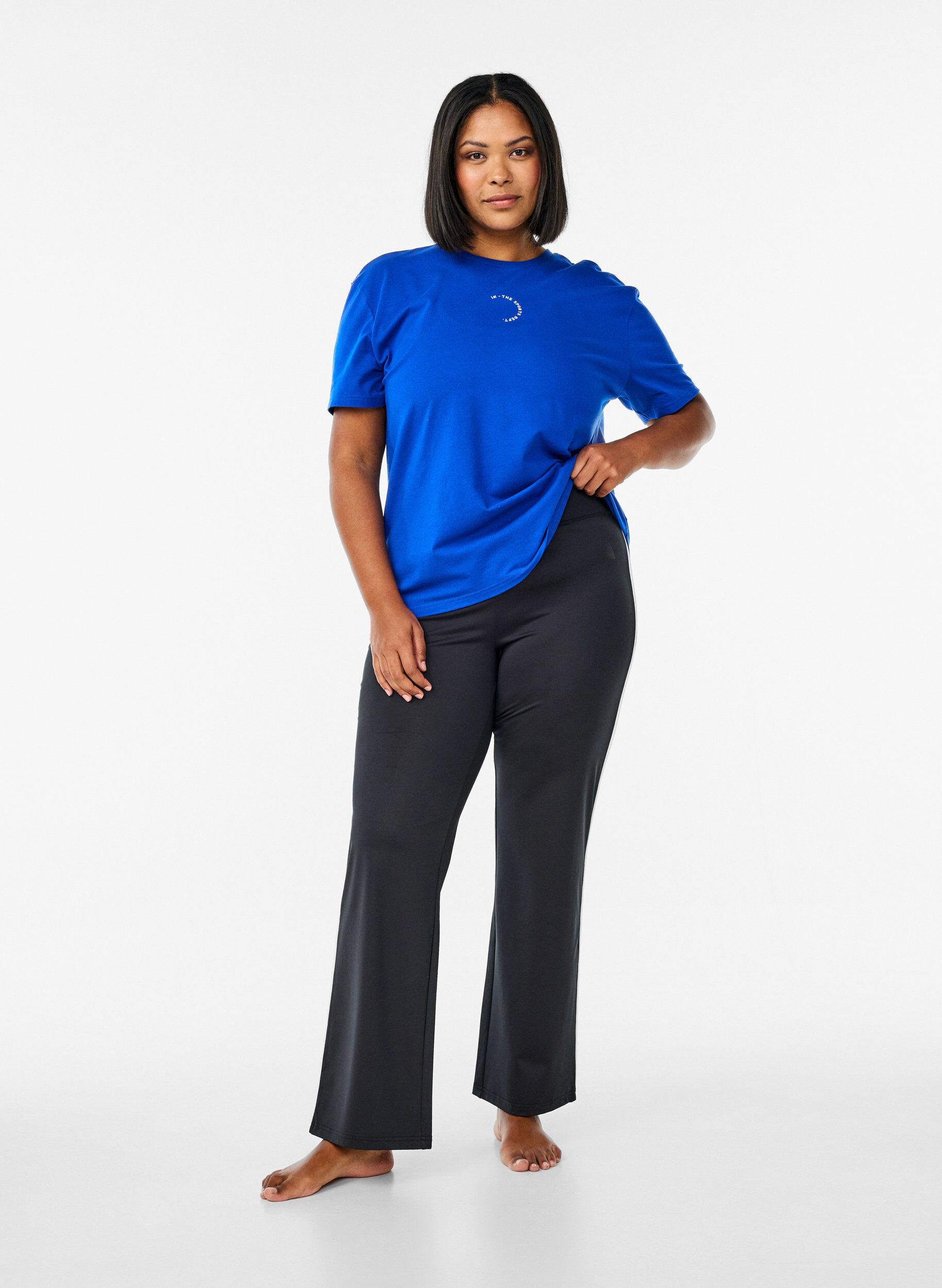 ZizziT-shirt sportif en coton biologique, Bleu, Model image number 1