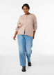 Cardigan &agrave; boutons ronds, Beige, Model image number 1