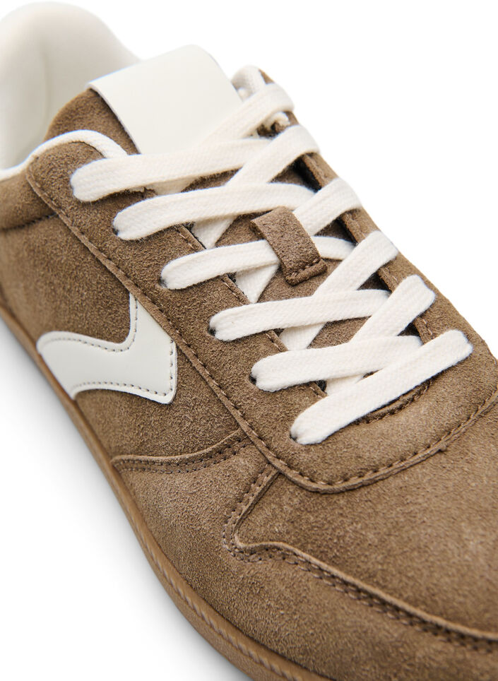 Baskets en faux daim, Marron, Packshot image number 3