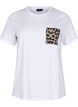 T-shirt avec poche sur la poitrine, Blanc, Packshot image number 0