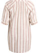 Tunique en coton avec un col en V, Beige, Packshot image number 1