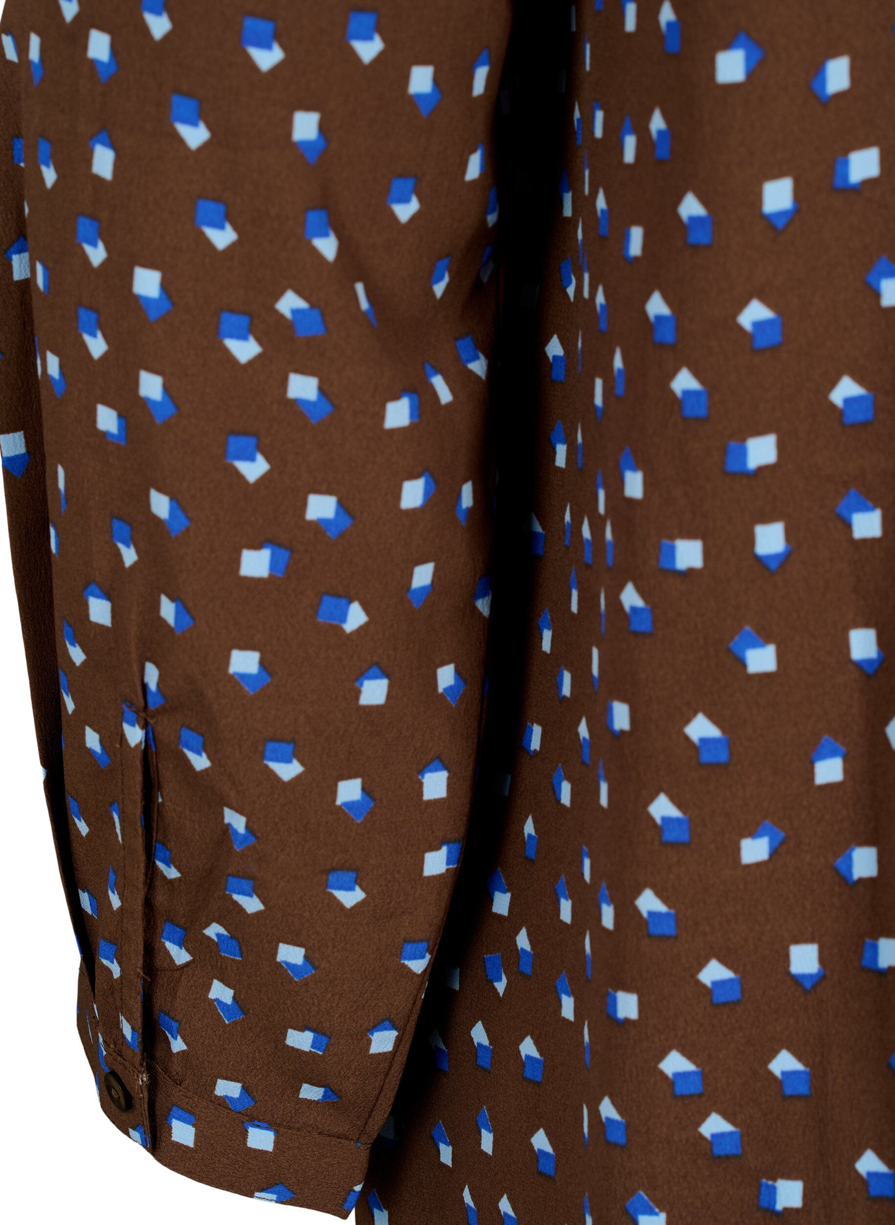 Zizzi FLASH - Tunique imprim&eacute;e &agrave; manches longues, Chicory Coffee AOP, Packshot image number 4