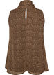 Blouse sans manches &agrave; col montant avec un n&oelig;ud, Marron, Packshot image number 1