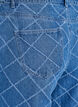 Jean Kiana taille haute et motif vieilli, Bleu Clair, Packshot image number 3