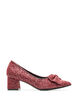 Escarpin &agrave; paillettes avec n&oelig;ud, Bordeaux, Packshot image number 0