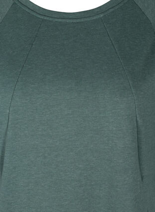 Robe pull à manches 3/4 et poches, Balsam Green Mel, Packshot image number 2