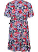Robe portefeuille florale à manches courtes, Bleu, Packshot image number 1