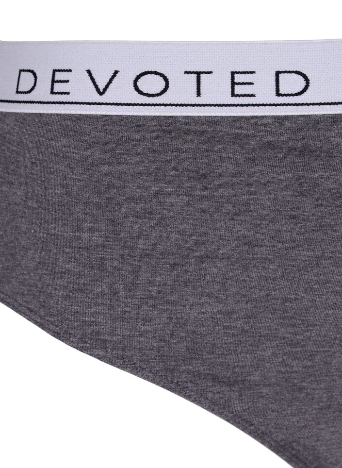 Culotte chinée à taille régulière, Gris, Packshot image number 2