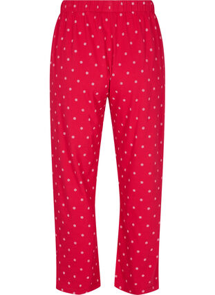 Pantalon de pyjama coton imprimé, Tango Red AOP, Packshot image number 1