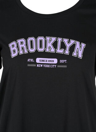 T-shirt en coton avec imprimé, Black Brooklyn, Packshot image number 2