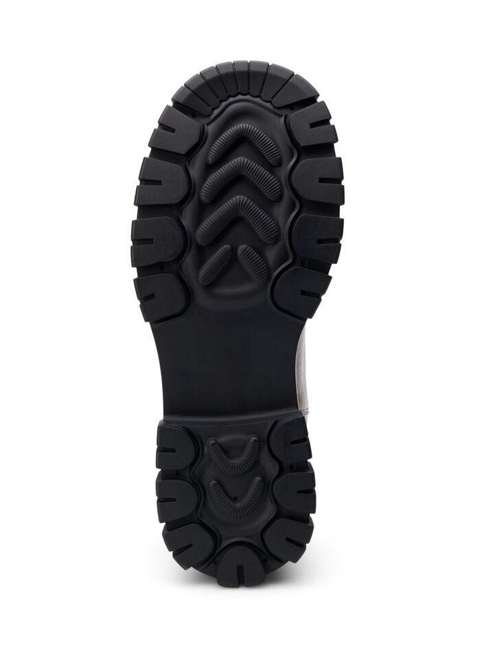 Large - Bottine Chelsea croco en cuir, Pine Bark, Packshot image number 4