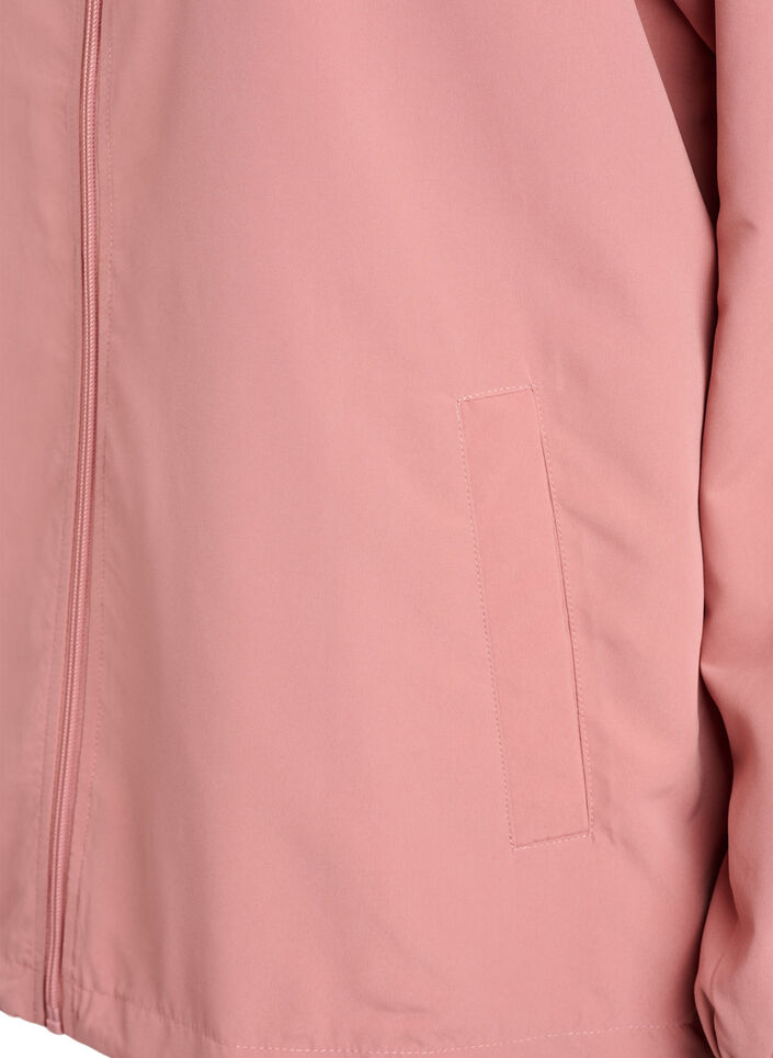 Veste l&eacute;g&egrave;re avec capuche et fermeture &eacute;clair, Rose, Packshot image number 3
