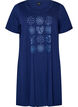 Chemise de nuit &agrave; manches courtes en coton biologique, Bleu, Packshot image number 0