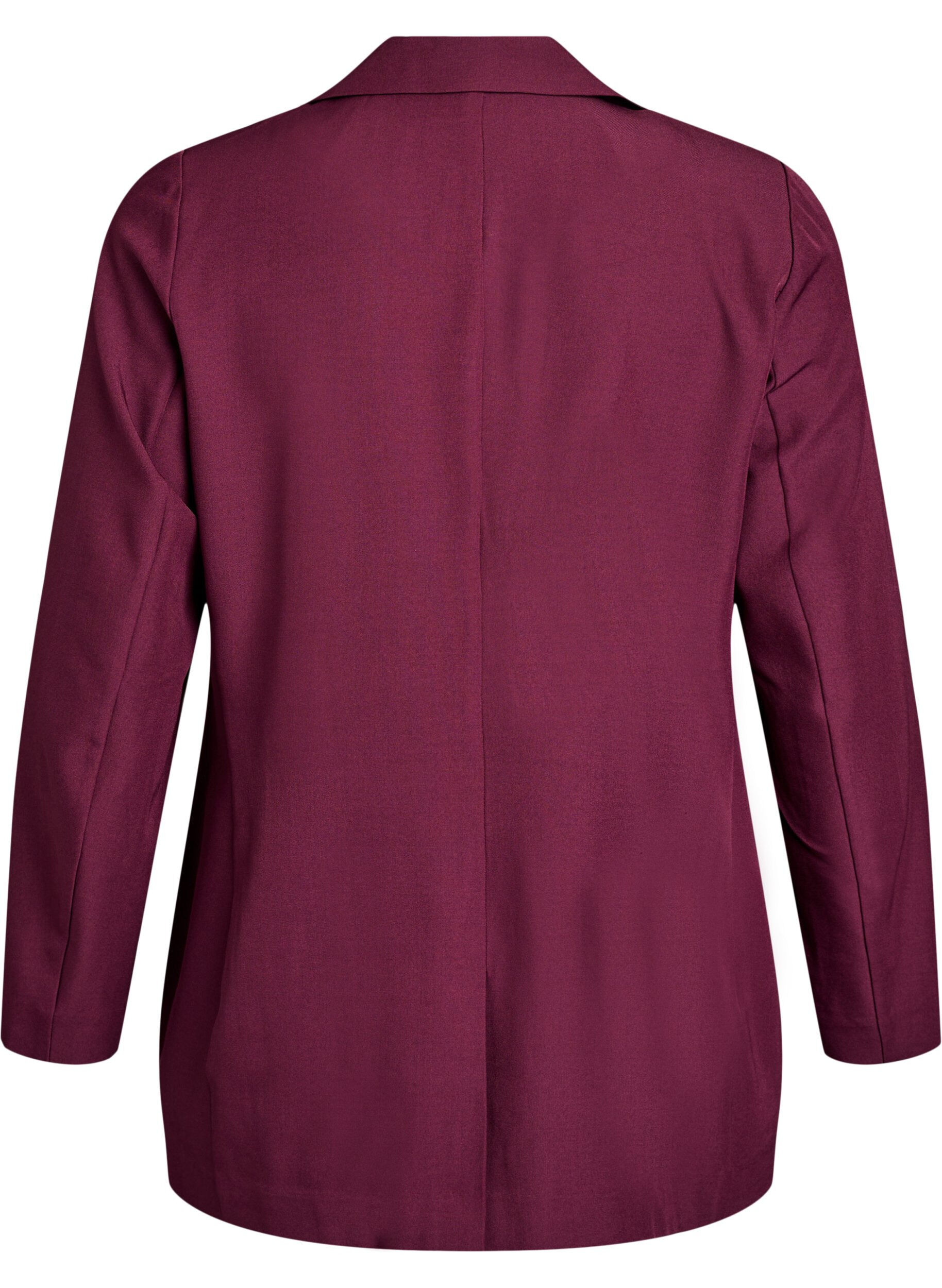 ZizziBlazer avec poches et fentes, Bordeaux fonc&eacute;, Packshot image number 1