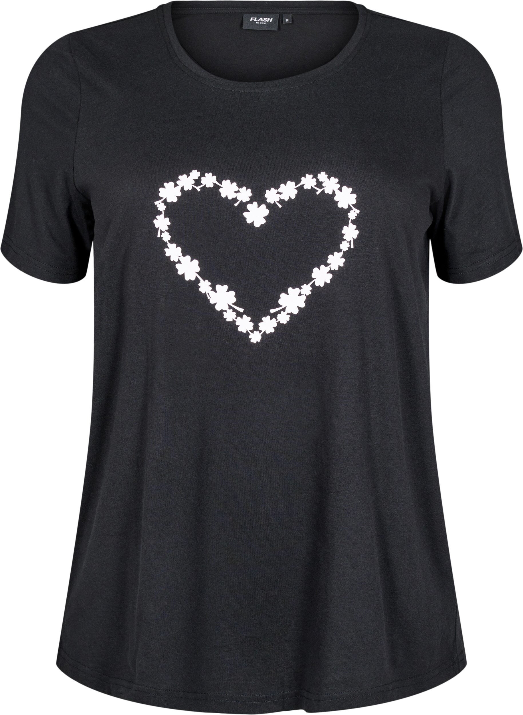 Zizzi FLASH &ndash; T-shirt avec motif, Noir, Packshot image number 0