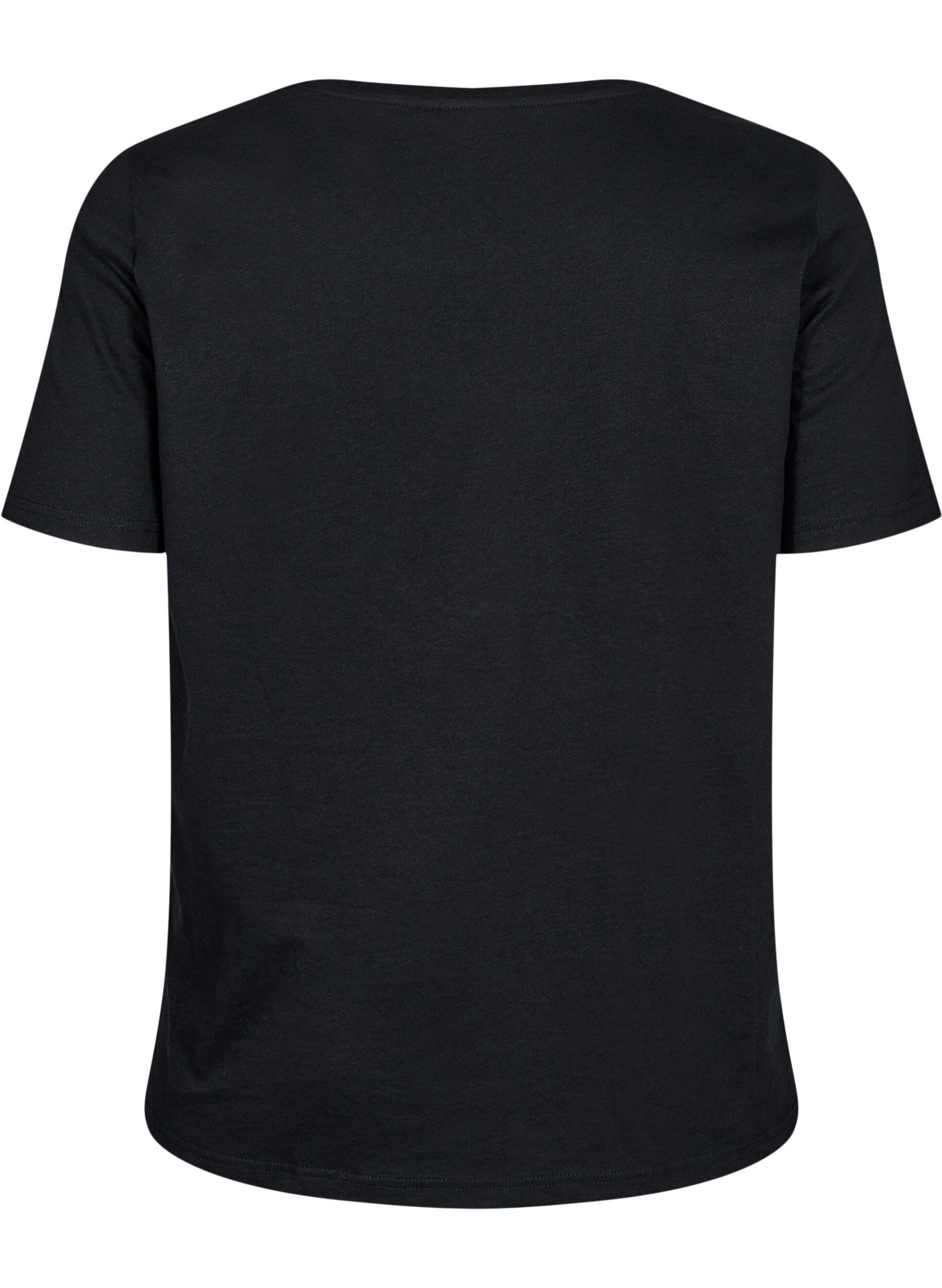 Zizzi FLASH &ndash; T-shirt avec motif, Noir, Packshot image number 1