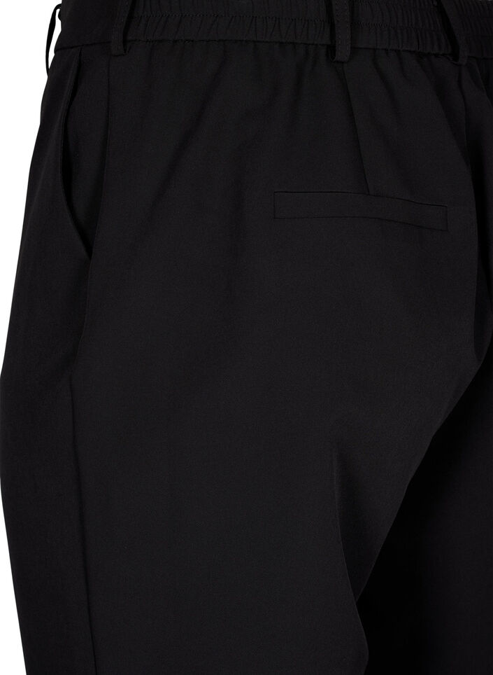 Pantalon à jambes droites avec poches, Black, Packshot image number 3