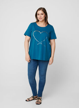 T-shirt , Blue Coral, Model image number 2