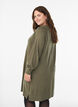 Robe courte en maille &agrave; manches raglan et couture centrale, Vert Kaki, Model image number 2